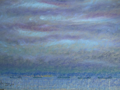 Pastel painting by John Wang - Daybreak